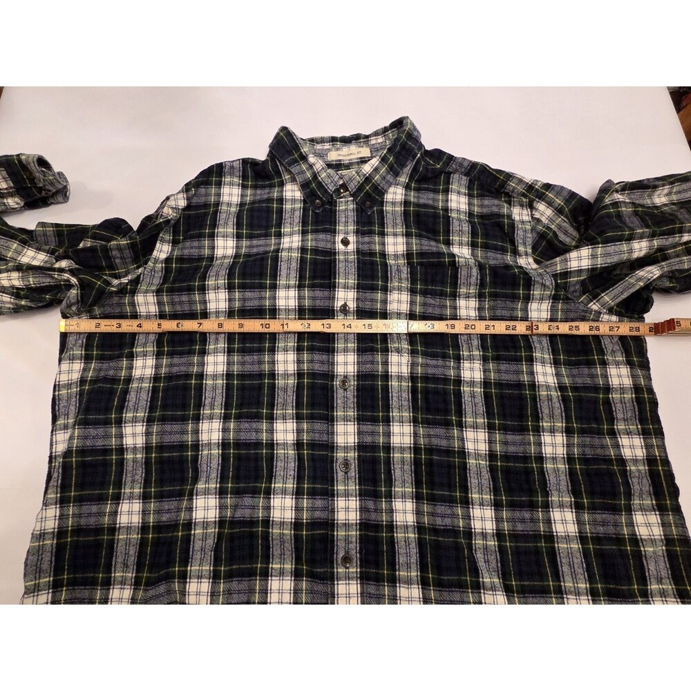 LL Bean Flannel Shirt Mens XXL Traditional Fit Plaid Button Down Cotton Outdoor - Picture 6 of 7